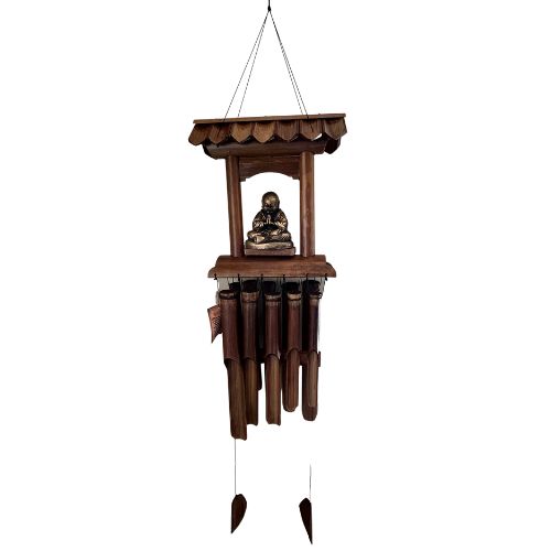 Bamboo Wind Chime - Double Row - Buddha Temple 33"