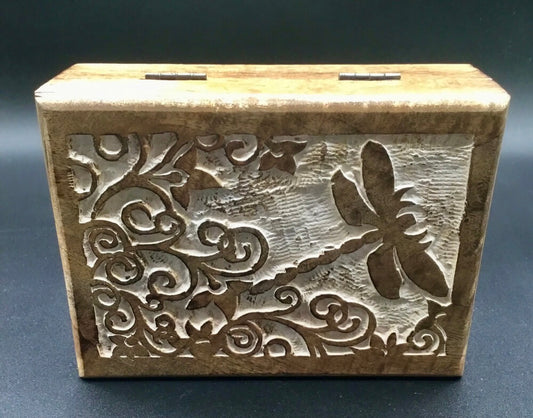 Wood Lined Box - Dragonfly 5"x7"