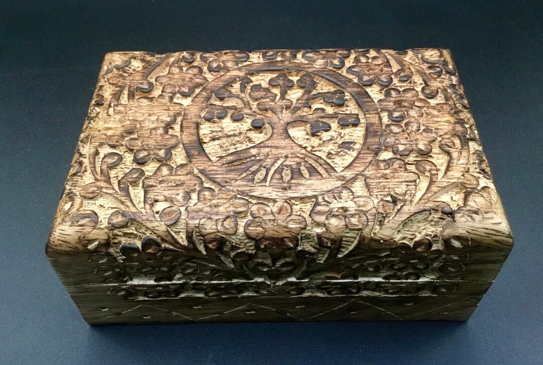 Wood Carved Box