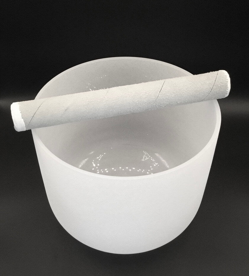 Frosted White Crystal Singing Bowl